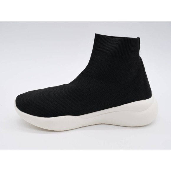 Just Fab Shoes Women 9 Black Stretch Fabric Billie Sock Pull On Platform Sneaker - Picture 5 of 12